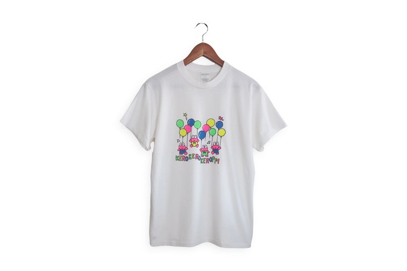 Keroppi t shirt / vintage Sanrio shirt / 1990s Keroppi Sanrio single stitch t shirt Small Hello Kitty image 2