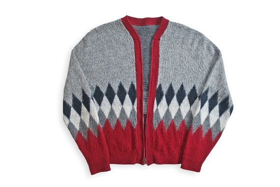 fuzzy mohair cardigan