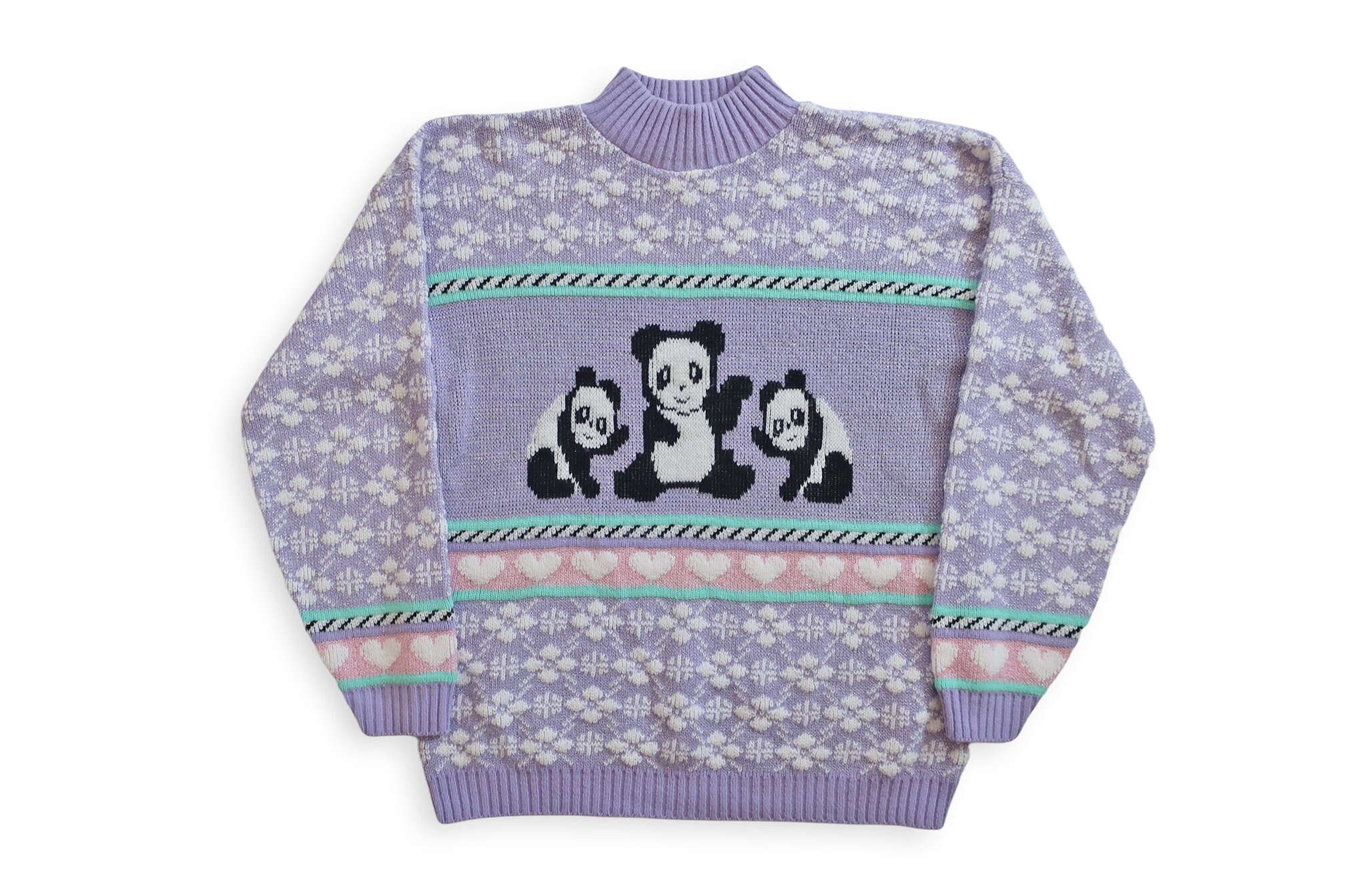 Panda Sweater / Kawaii Sweater / 1980s 