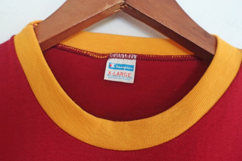 Harvard t shirt / Champion t shirt / 1970s Harvard striped Champion Blue Bar t shirt Large image 5