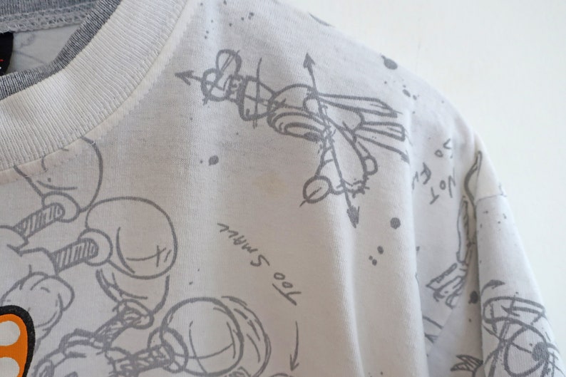 vintage t shirt Minnie Mouse shirt 90s Disney tee 1990s Minnie Mouse all over print Disney Originals t shirt Large