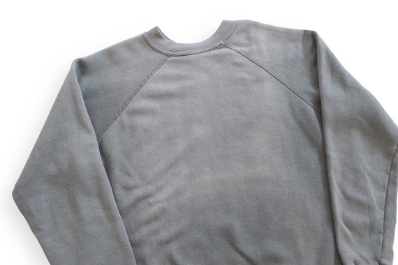 sun faded sweatshirt / 70s sweatshirt / 1970s gre… - image 1