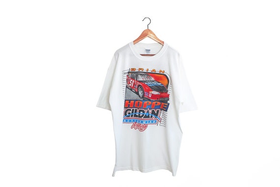 vintage t shirt / 90s NASCAR shirt / Gildan shirt