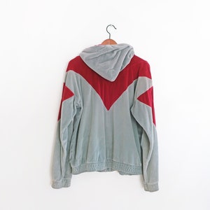 Givenchy jacket / velour track jacket / 1980s Givenchy velour track jacket hoodie Medium image 7