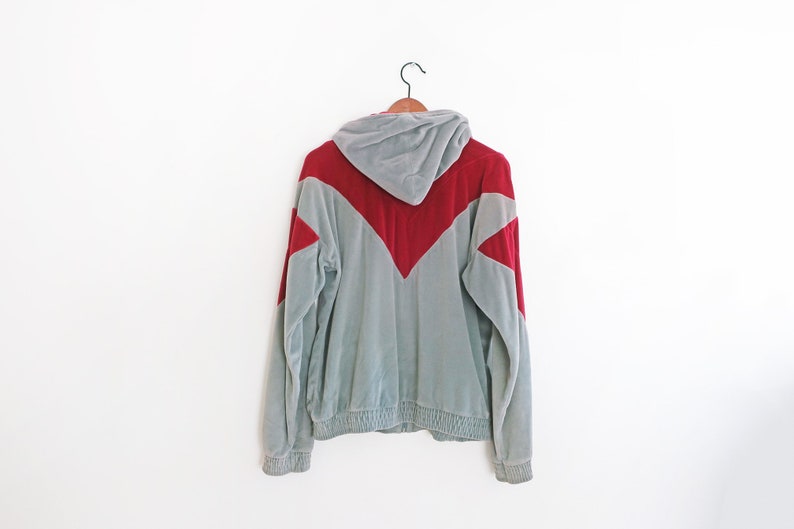 Givenchy jacket / velour track jacket / 1980s Givenchy velour track jacket hoodie Medium image 7