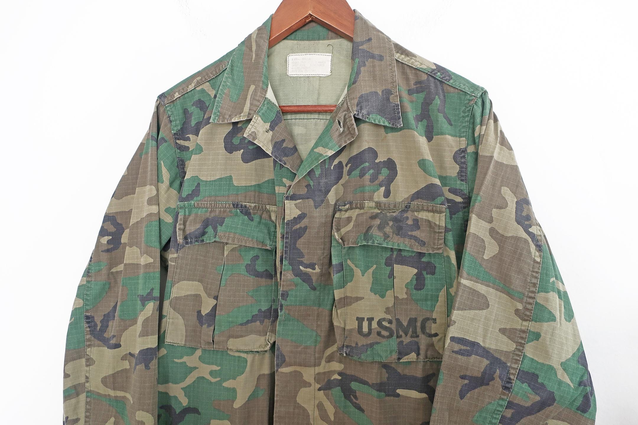 Vintage Camo Jacket / 60s USMC Jacket / 1960s USMC Vietnam