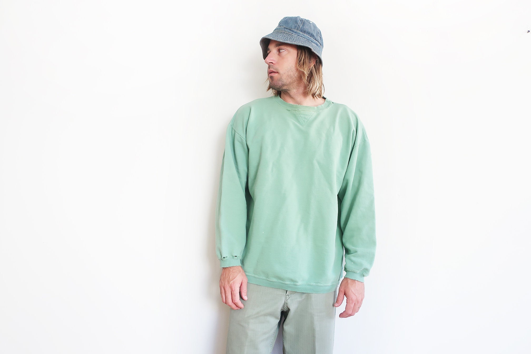 V Stitch Sweatshirt - Etsy