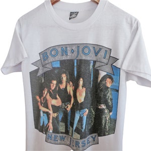 Bon Jovi Shirt / 80s Band Shirt / 1980s Bon Jovi the Jersey