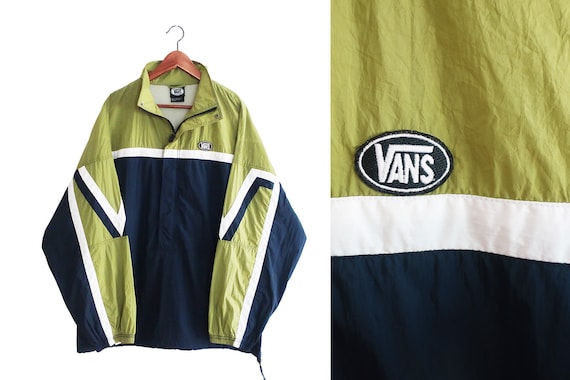 vintage windbreaker / Vans windbreaker / 90s skate