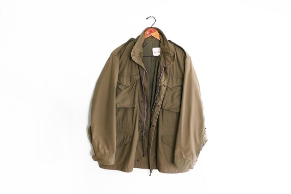 vintage army jacket / m65 field jacket / 70s army