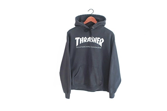 vintage sweatshirt / Thrasher hoodie / skate sweat