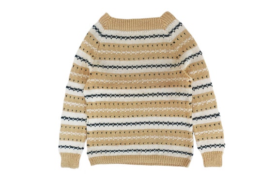 vintage sweater / striped sweater / Fair Isle swea