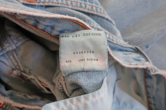 vintage Levis 501 / distressed Levis / 90s jeans … - image 4