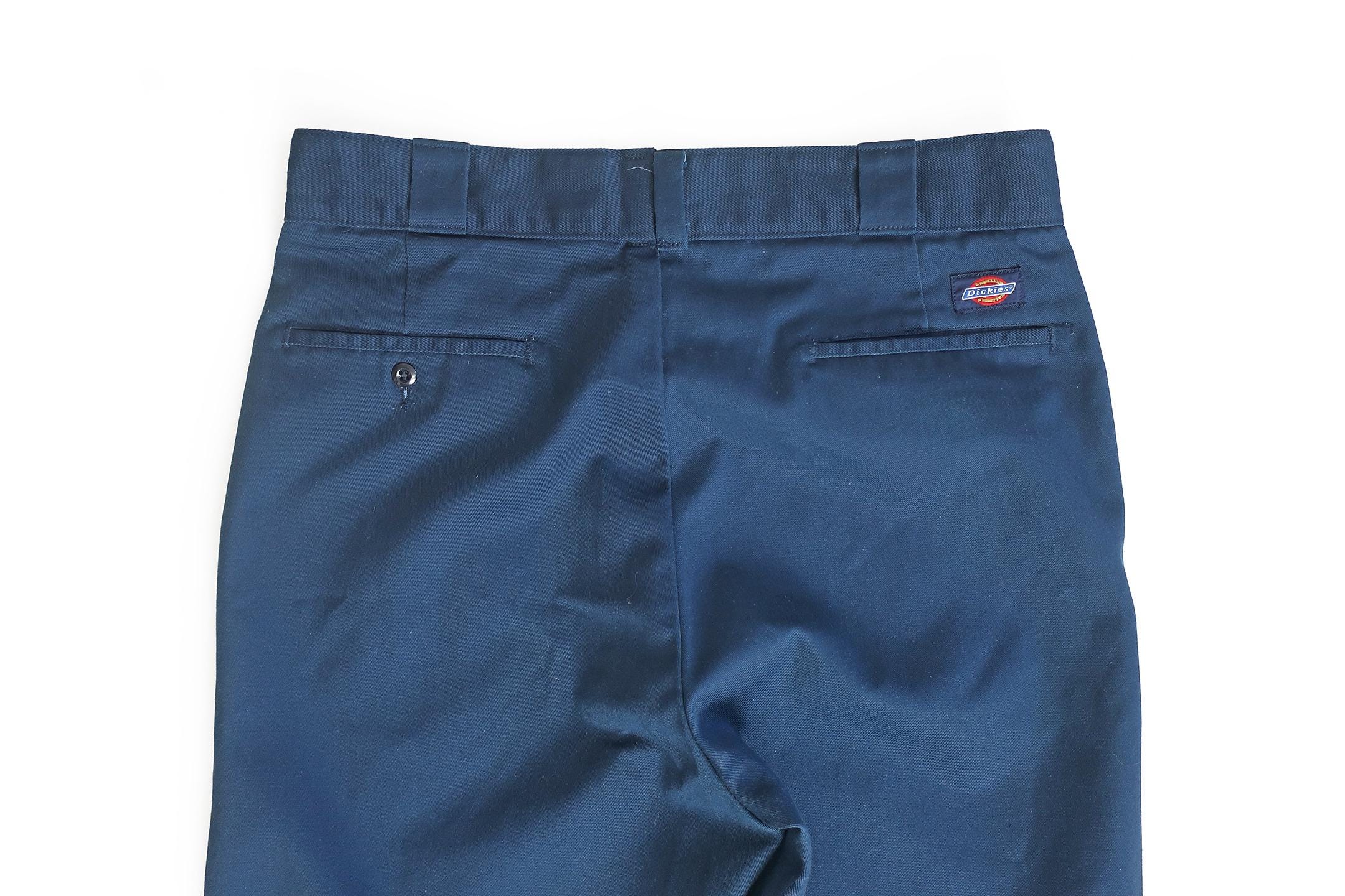 Vintage Dickies / 90s Work Pants / 1990s Dickies Made in USA Navy