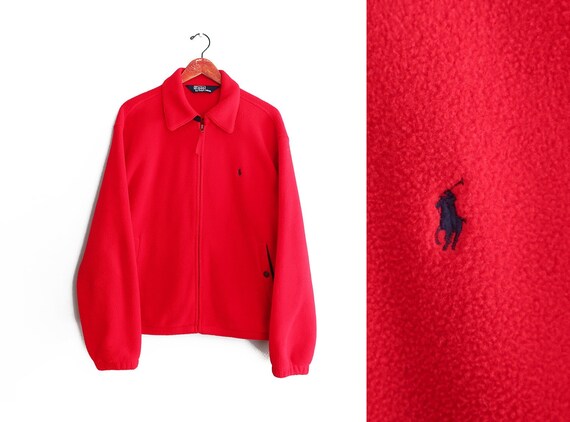 red polo jacket