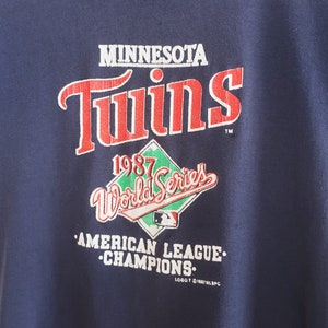 vintage Minnesota Twins shirt / 80s baseball shirt / 1980s Minnesota Twins World Champs 1987 shirt XS image 2
