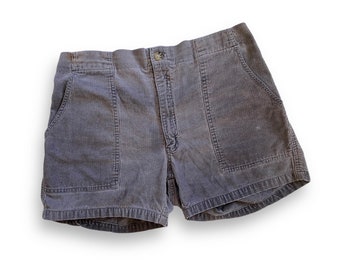 vintage shorts / corduroy shorts / 1980s Towncraft navy blue corduroy shorts XL