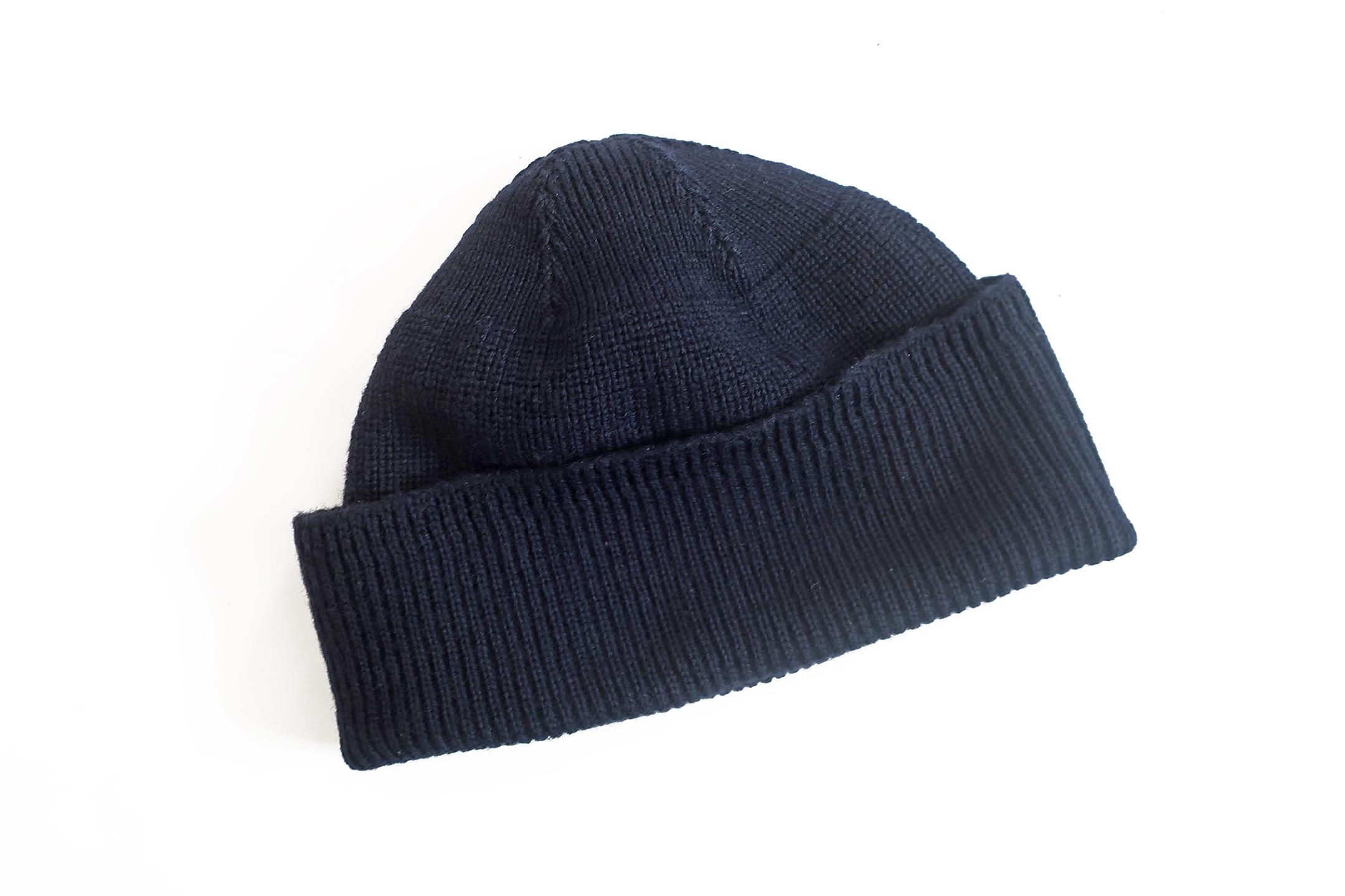 USN Watch Cap / Wool Knit Beanie / 1940s WWII USN Navy Watch Cap