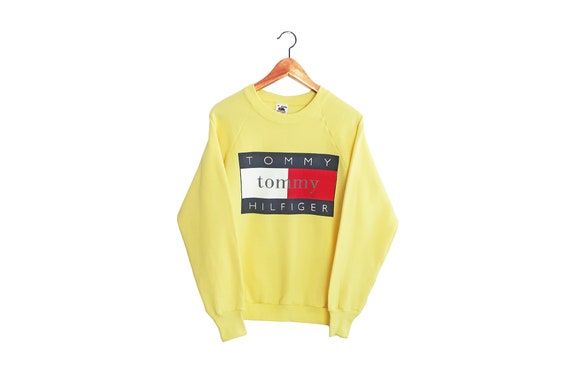 vintage sweatshirt / Hilfiger sweatshirt / raglan