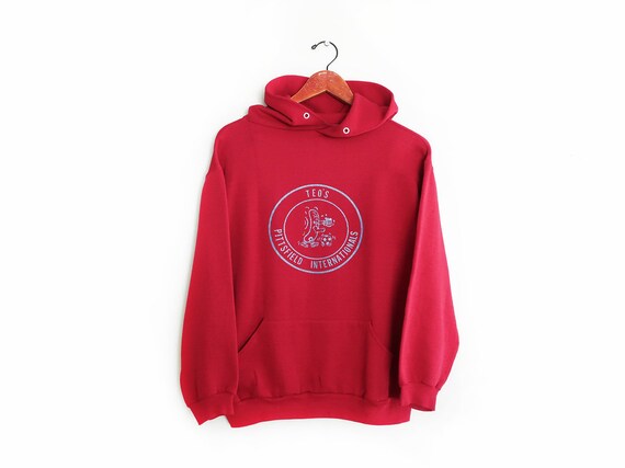 vintage sweatshirt / 70s sportswear / vintage hood