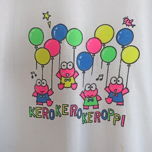 Keroppi t shirt / vintage Sanrio shirt / 1990s Keroppi Sanrio single stitch t shirt Small Hello Kitty image 3