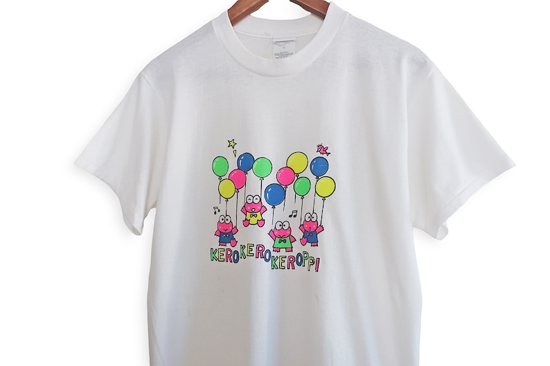 Keroppi t shirt / vintage Sanrio shirt / 1990s Keroppi Sanrio single stitch t shirt Small Hello Kitty image 1