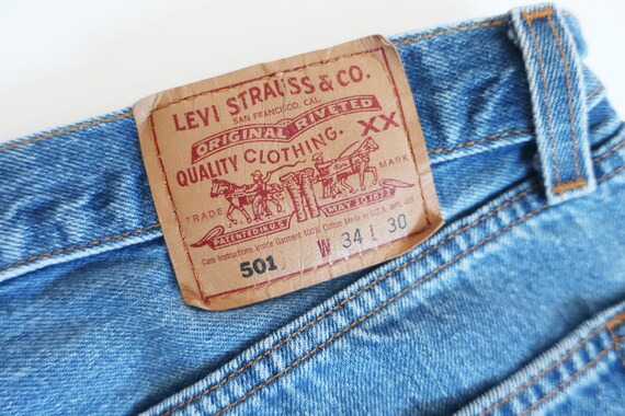 vintage Levis 501 / distressed Levis / 90s jeans … - image 5