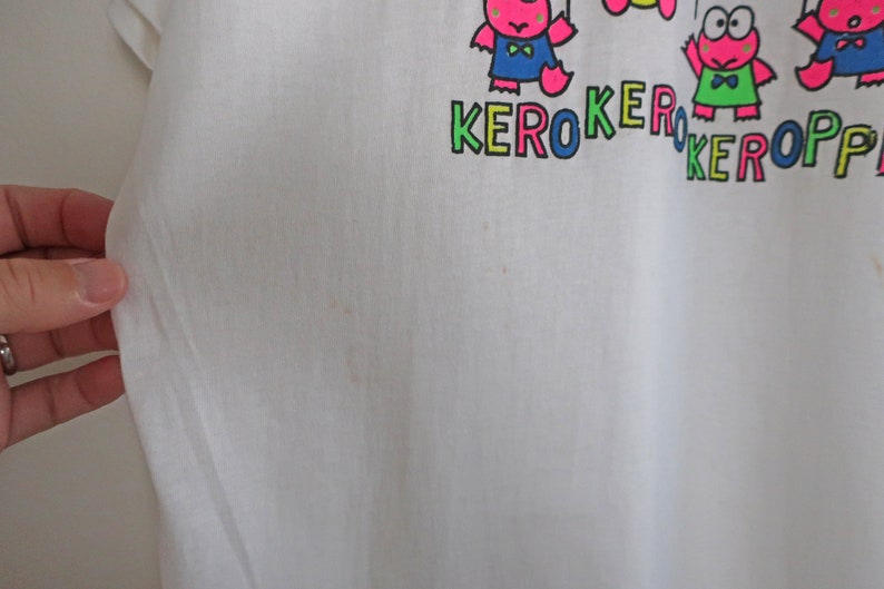 Keroppi t shirt / vintage Sanrio shirt / 1990s Keroppi Sanrio single stitch t shirt Small Hello Kitty image 8