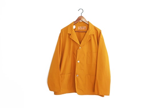 vintage jacket / chore coat / mustard jacket / 197