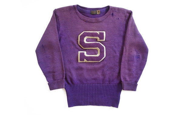 varsity sweater / letterman sweater / 1940s Wilson su… - Gem