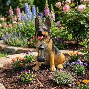 German Shepherd Lamp - Etsy