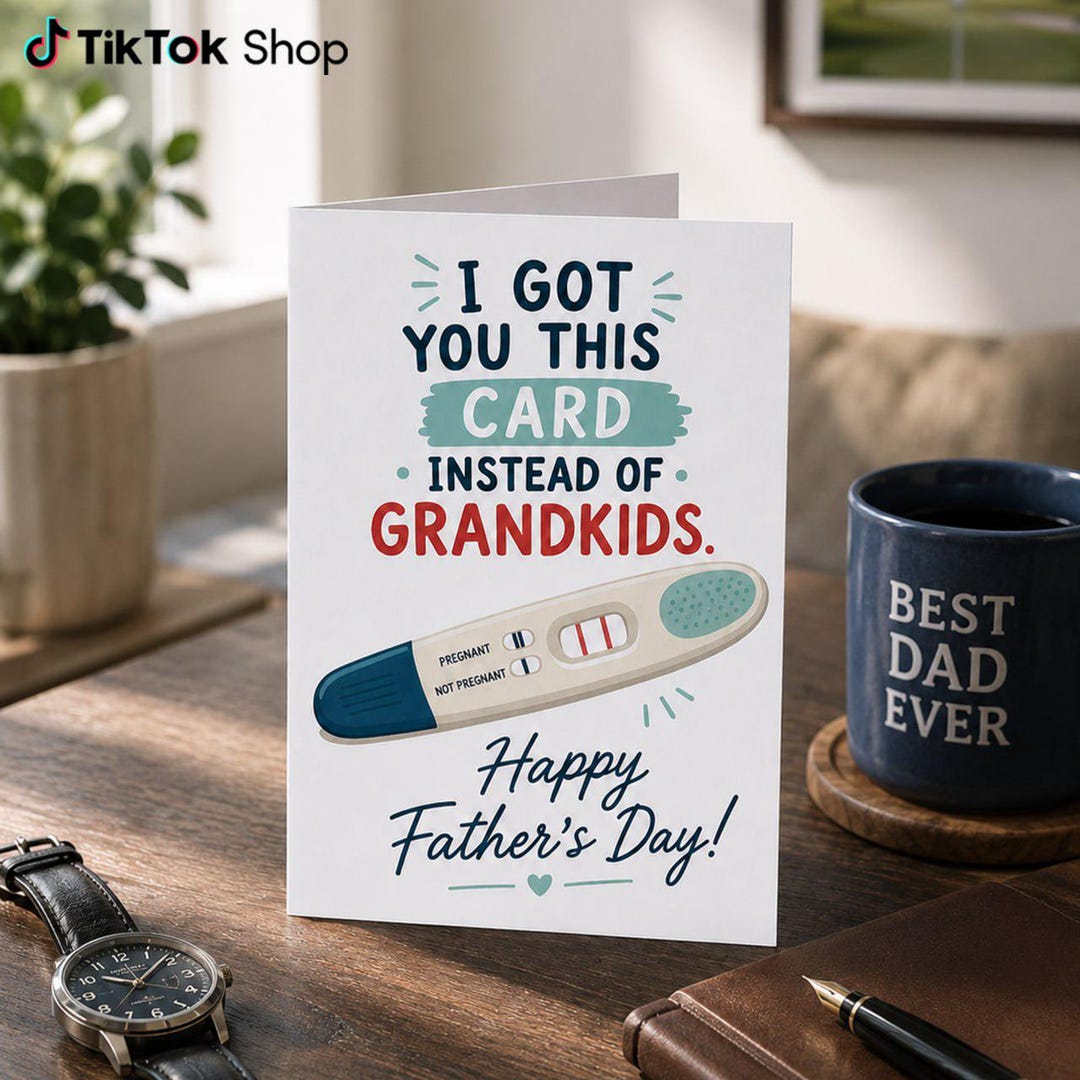 Funny Father’s Day Card Instead of Grandkids, I Got You This Card ...