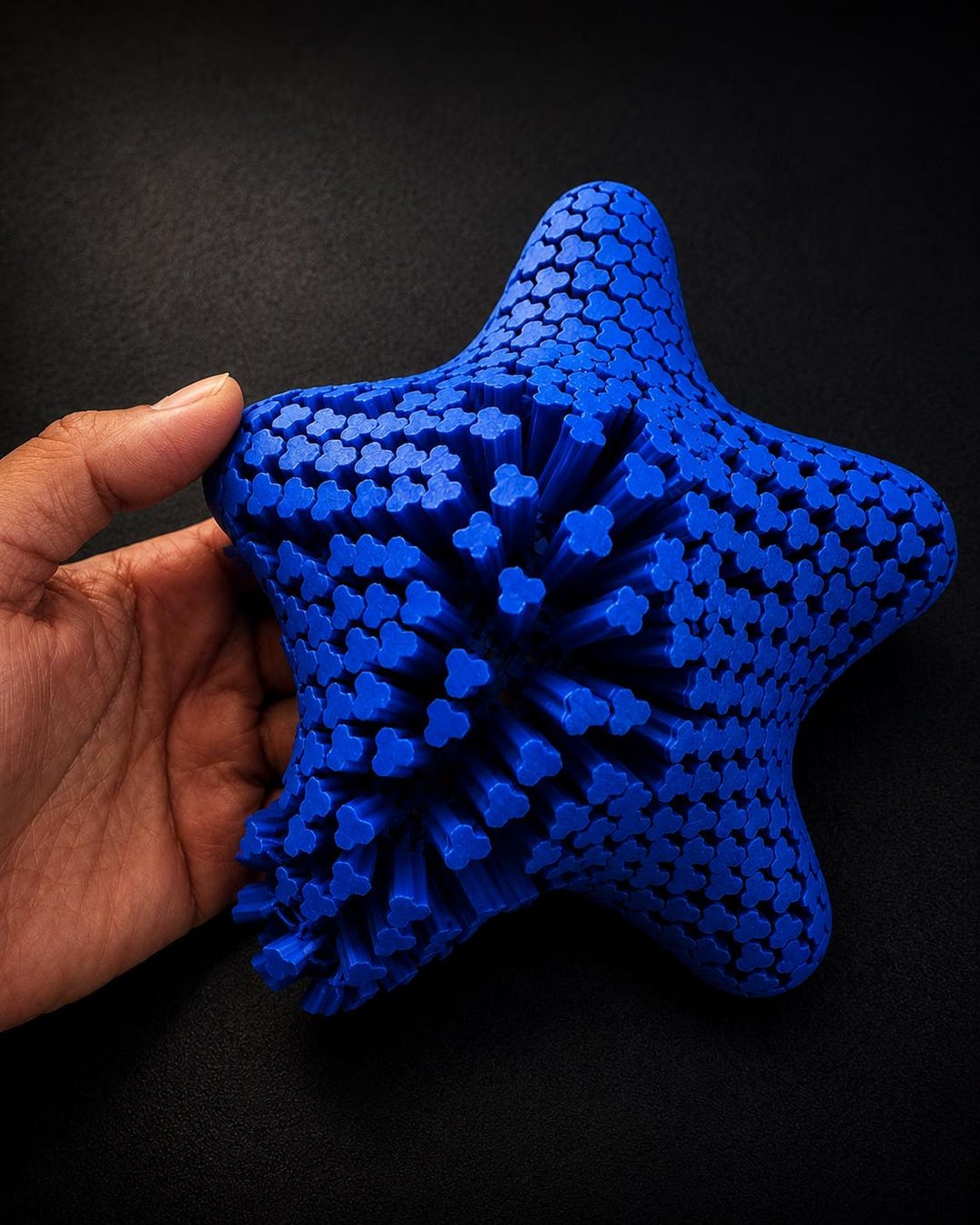 Large 3D Printed Sensory Star | Flexible Fidget Decor | Geometric Desk ...