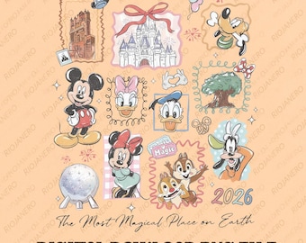 Mickey Disneyworld vintage png, Mickey y sus amigos retro png, camiseta Walt Disneyworld, camiseta de viaje Disney 2026