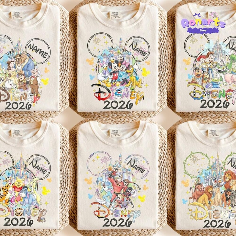 Disneyland Trip 2026 Shirt, Disneyland Movie Family Shirts, Mickey And Friesnds Shirt, Disneyland Family Matching Shirt, Magical Castle Tee image 1