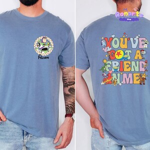 Custom Toy Story Family Matching Shirts, Personalized Woody Shirt, Jessie Rex Slinky Alien Matching Group Tees, Buzz Lightyear Shirt image 4