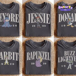 Comfort Colors Disneyland All Character Shirts, Mickey And Friends Tee, Vintage Disneyland Family Vacation Shirts, Disneyland Group Tees image 2
