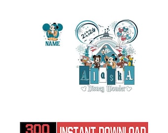 Crucero a Disneyland Alaska 2026 png, Crucero familiar personalizado a juego png, Vacaciones de crucero de cumpleaños, Camiseta de viaje al crucero Mickey Wonder
