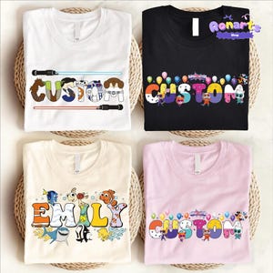 Personalized Disneyland Family Trip 2026 Shirt, Walt Disneyworld Shirt, Disneyland Family Matching Tee, Disneyland characters image 3