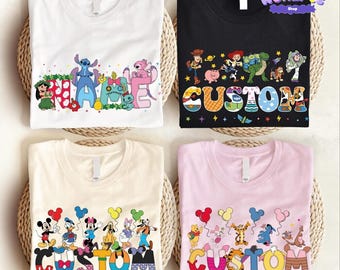 Personalized Disneyland Family Trip 2026 Shirt, Walt Disneyworld Shirt, Disneyland Family Matching Tee, Disneyland characters