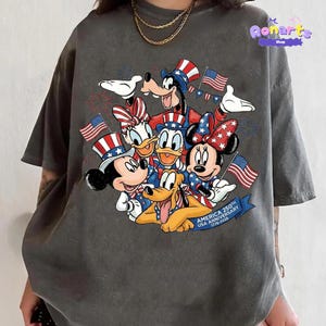 Mickey and Friends 4th July 2026 Shirt, Disneyland Independence Day Tee, Disneyland Family, Walt Disneyland World T-shirt image 5