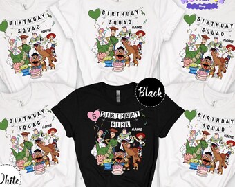 Personalized Toy Story Birthday Matching Shirts, Disneyland Family Birthday squad shirt, Toy Story 5 Birthday Boy shirt, Birthday girl shirt