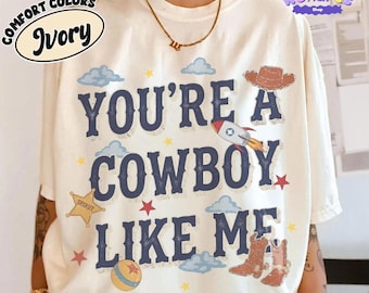 Vintage Tay Story Shirt, You're A Cowboy Like Me Shirt, Toy Story 5 Shirt, WDW Disneyland Family Vacation Trip Tee, Disneyland Pixar Shirt