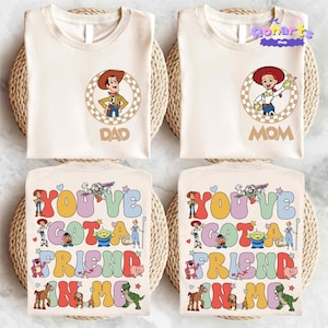 Toy Story Family Matching Shirt, Disneyland Custom Family Trip Shirt, Buzz Lightyear Boy Shirt, Woody Dad T-shirt, Jessie Mom Shirt image 1