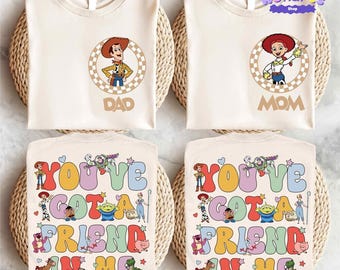 Toy Story Family Matching Shirt, Disneyland Custom Family Trip Shirt, Buzz Lightyear Boy Shirt, Woody Dad T-shirt, Jessie Mom Shirt