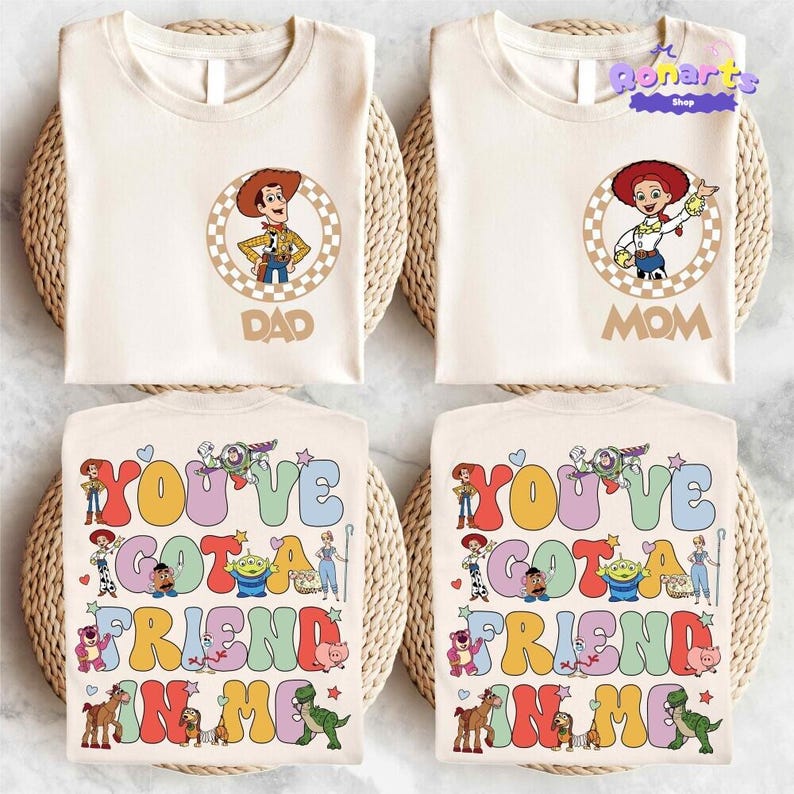 Toy Story Family Matching Shirt, Disneyland Custom Family Trip Shirt, Buzz Lightyear Boy Shirt, Woody Dad T-shirt, Jessie Mom Shirt image 1