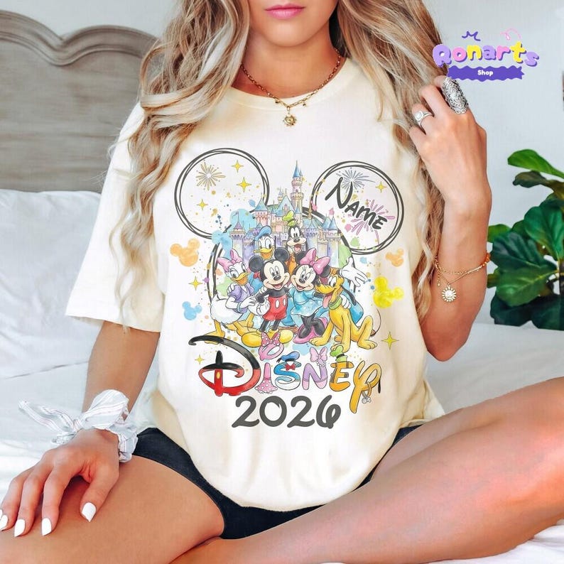 Disneyland Trip 2026 Shirt, Disneyland Movie Family Shirts, Mickey And Friesnds Shirt, Disneyland Family Matching Shirt, Magical Castle Tee image 2