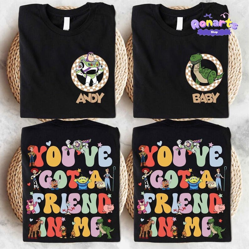 Toy Story Family Matching Shirt, Disneyland Custom Family Trip Shirt, Buzz Lightyear Boy Shirt, Woody Dad T-shirt, Jessie Mom Shirt image 2
