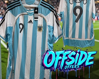 Retro Argentina #9 CRESPO 2006 Home Jersey  XXL