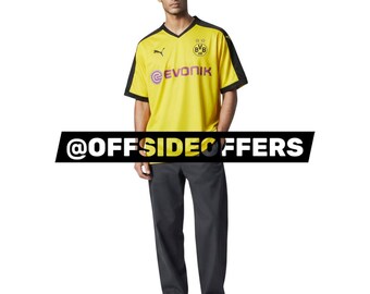 Puma Borussia Dortmund Jersey Mens Small Yellow Soccer Futbol 2015/16 Home